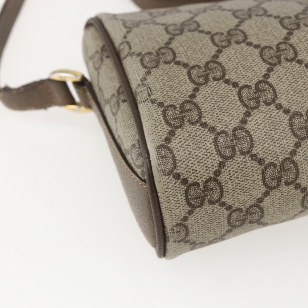 Authentic GUCCI GG Supreme Web Sherry Line Bag PVC Beige Gold 89 02 018 - Picture 7 of 16